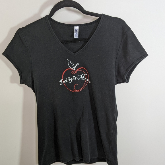 Twilight Moms T Apple Vintage Black XL Bite Me - Picture 7 of 9